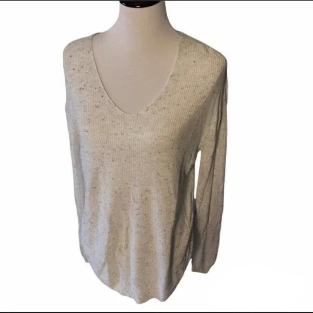 ALYA Speckled Women's VNeck Top size M
